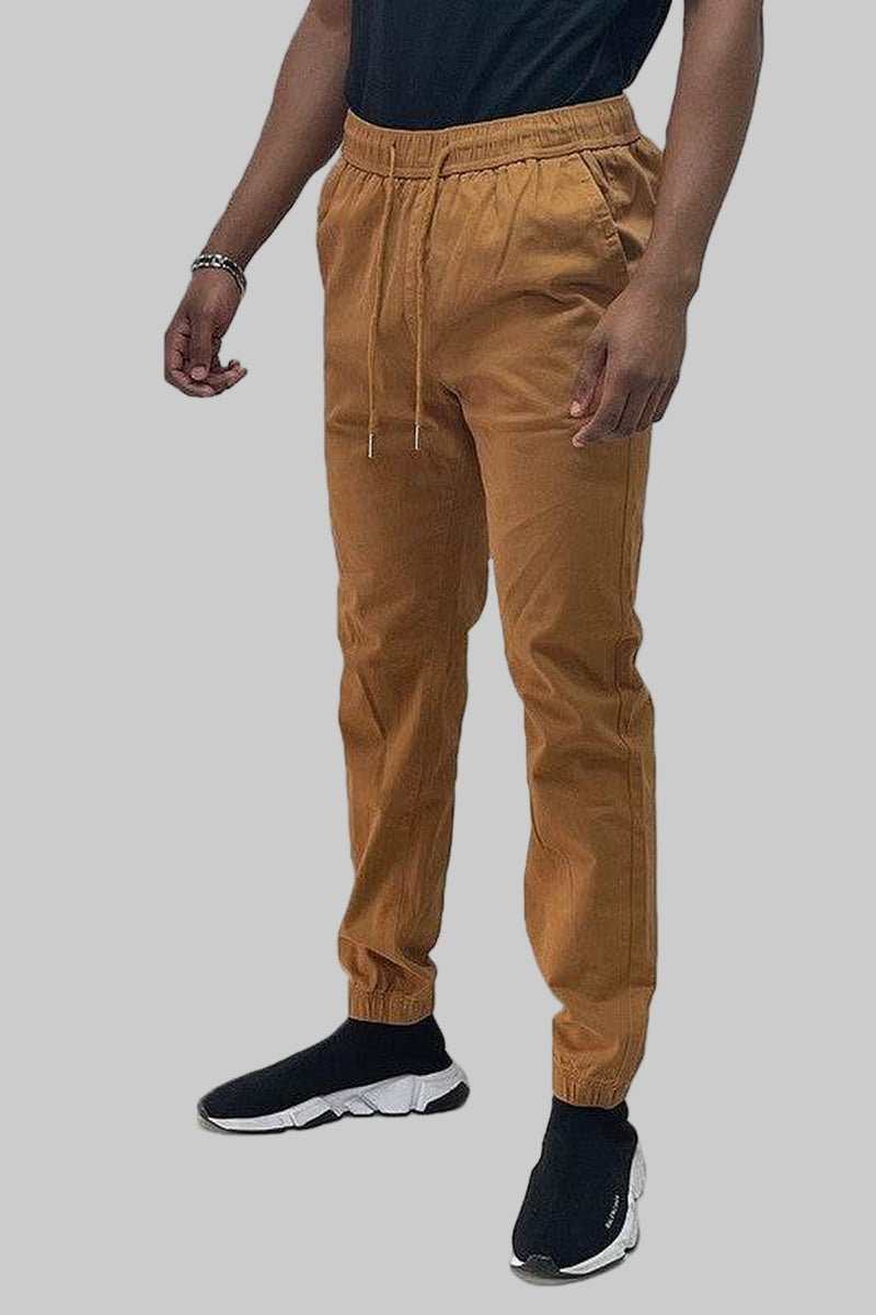 Weiv Mens Solid Stretch Cargo Jogger