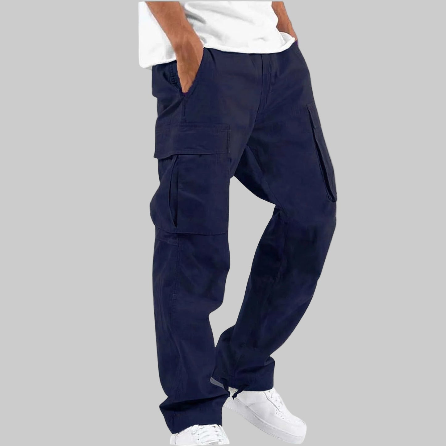 Drawstring Multi-Pocket Casual Cargo Pants